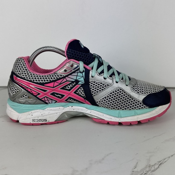 ASICS GT-2000 3 Running Shoes Womens 9.5 Teal Pink Gray Athletic Sneaker Walking - Picture 7 of 10